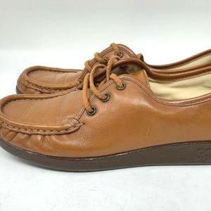 SAS Siesta Shoes Womens Size 7.5 Brown Leather